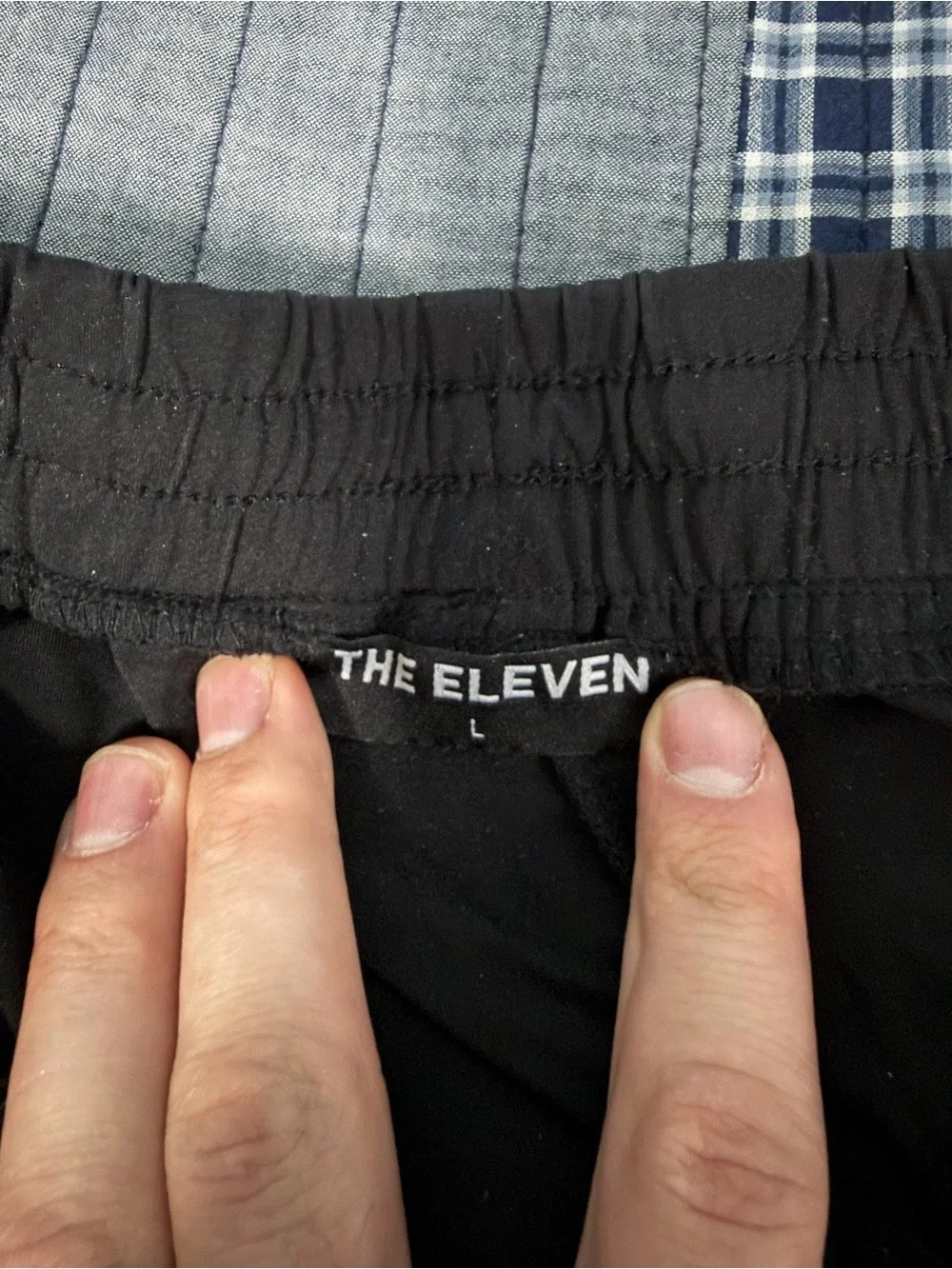 Black Men's Joggers with White The Arch Logo